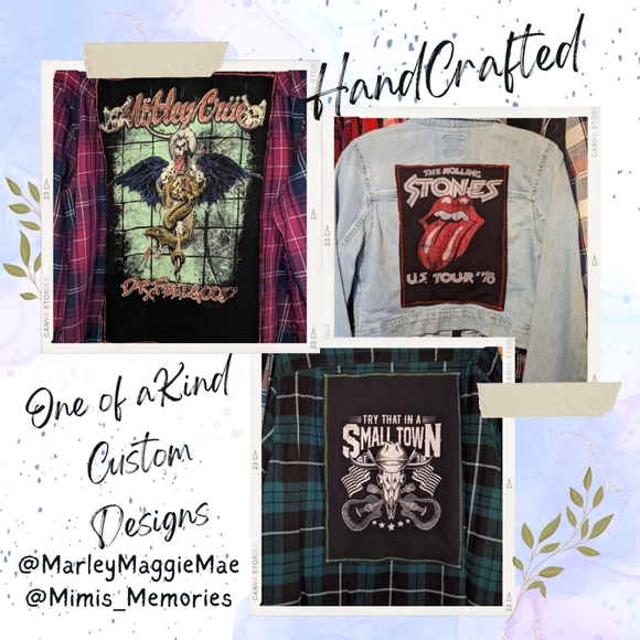 SOLD! Carrie Underwood Concert Plaid Flannel Shirt Hand Crafted Upcycled - Picture 9 of 10